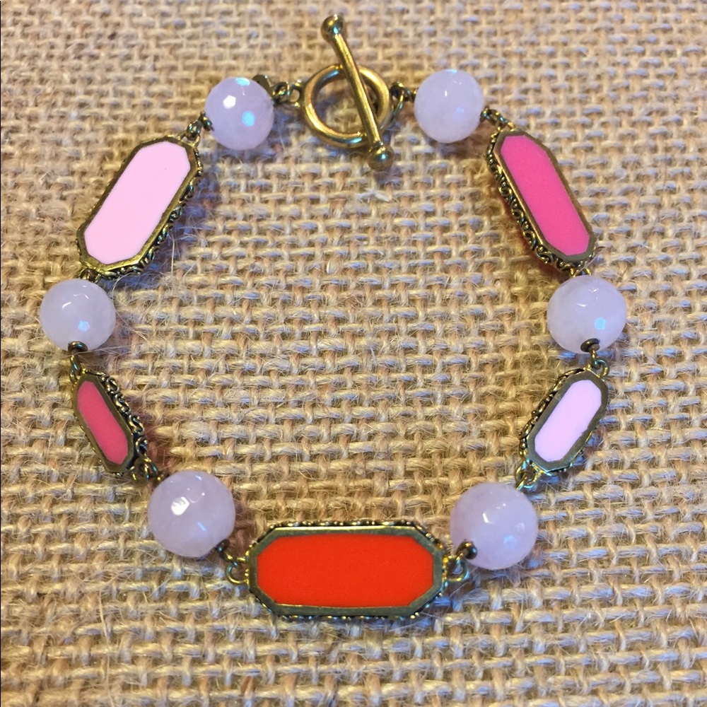 Sara Blaine Pink and Orange Bracelet
